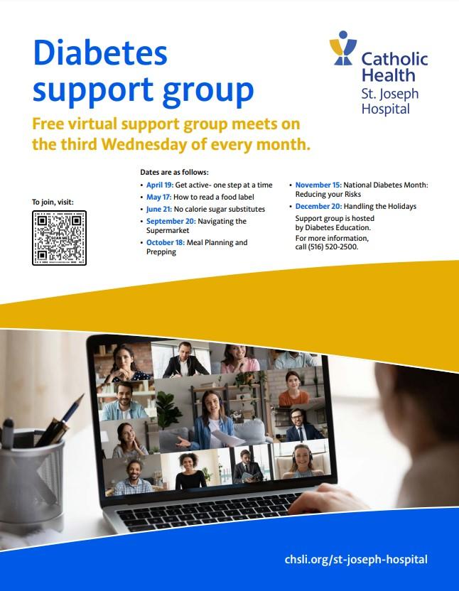 St. Joseph Hospital Diabetes Support Group - April 2023