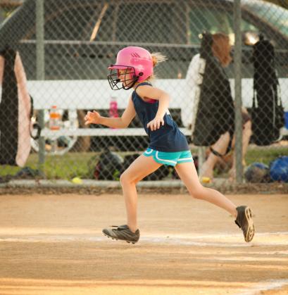 girl running, sports game