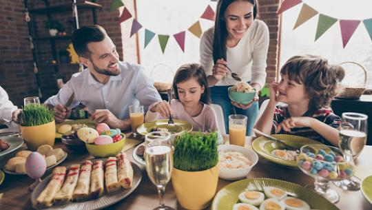 Family, easter meal