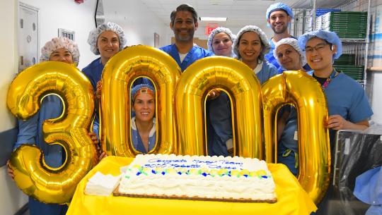 Celebration of 3000 robotic surgical procedures