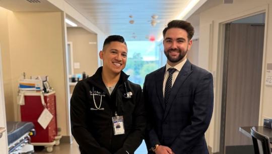 Zachary Stein and Dr. Medranda