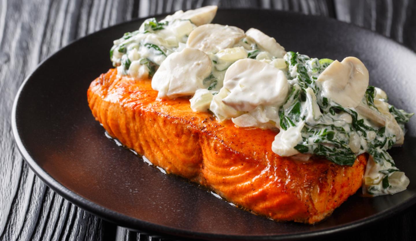 Salmon Florentine Catholic Health