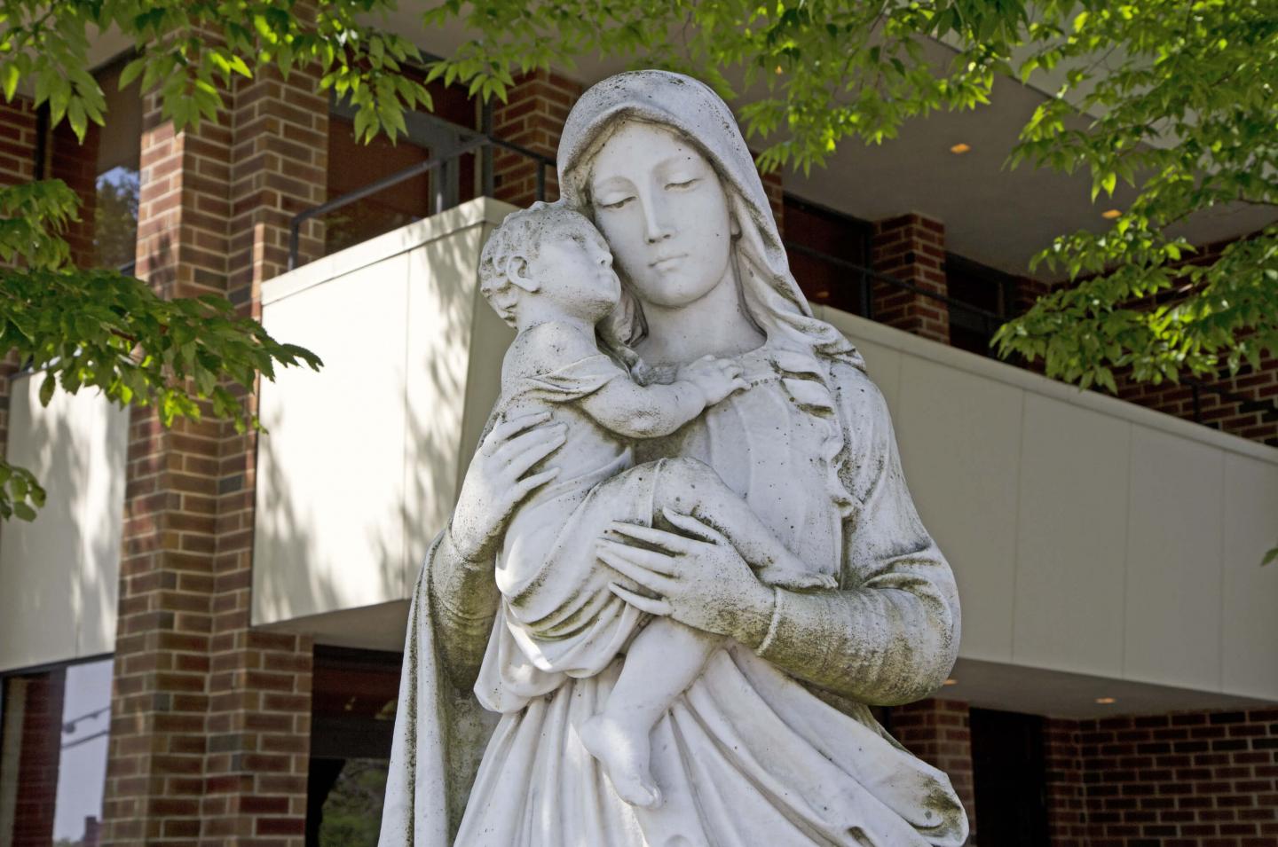 Our Lady of Consolation outside statue