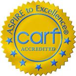 CARF accreditation badge