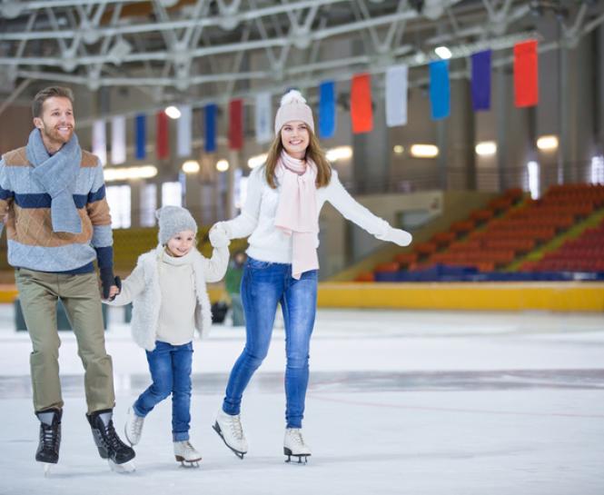 family ice skating