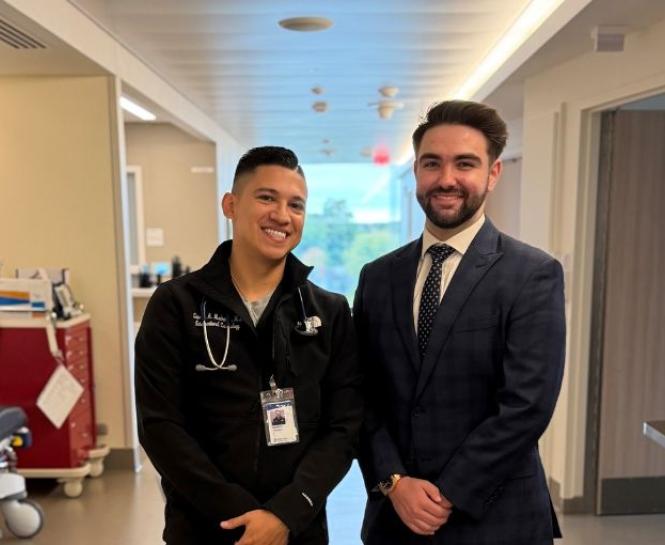 Zachary Stein and Dr. Medranda