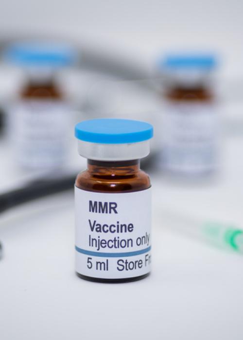 measles vaccine vial