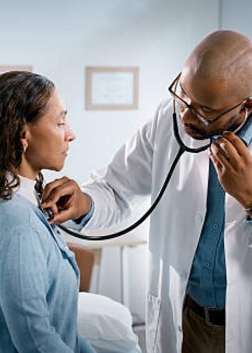 Afib patient and doctor