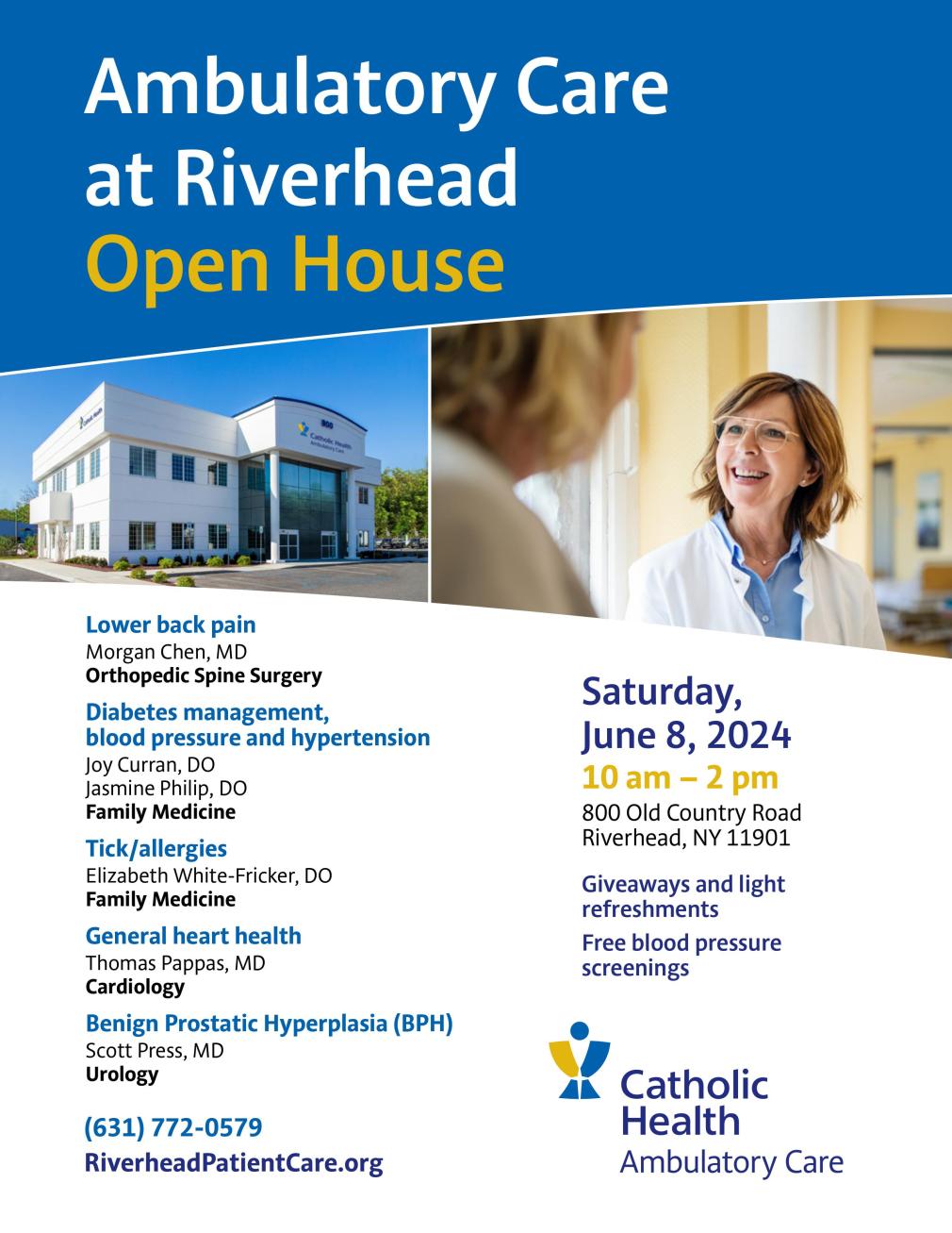Riverhead open house flyer